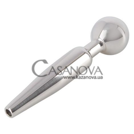 Основне фото Порожній уретральний буж Penis Plug Cum-Thru Play — Hollow сріблястий 6,7 см
