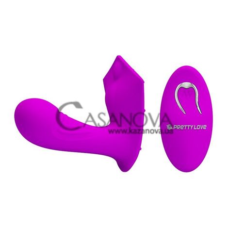 Основне фото Вагінально-кліторальний вібратор Pretty Love Willie пурпурний 7 см