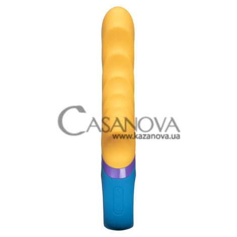 Основное фото Вибратор для точки G PMV20 G-Spot Vibrator жёлто-голубой 23 см