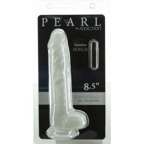 Основне фото Фалоімітатор на присосці Addiction Pearl 8.5" білий 21,6 см