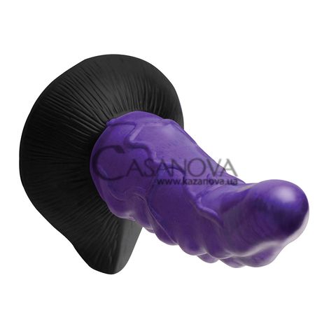 Основное фото Фантазийный фалломитатор для точки G Creature Cocks Orion Invader Alien Silicone Dildo фиолетовый с чёрным 18,4 см
