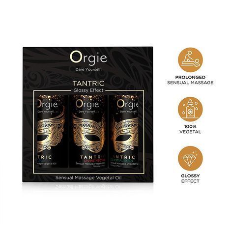 Основне фото Набір масажних олій Orgie Tantric Glossy Effect 90 мл