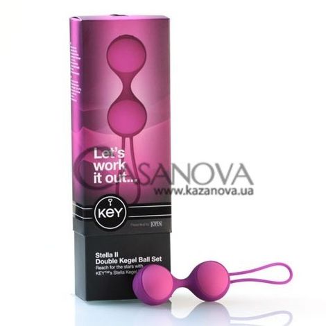 Основне фото Три вагінальні кульки KEY Stella Balls II рожеві