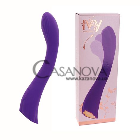 Основное фото Вибратор для точки G Toy Joy IVY Dahlia фиолетовый 23 см