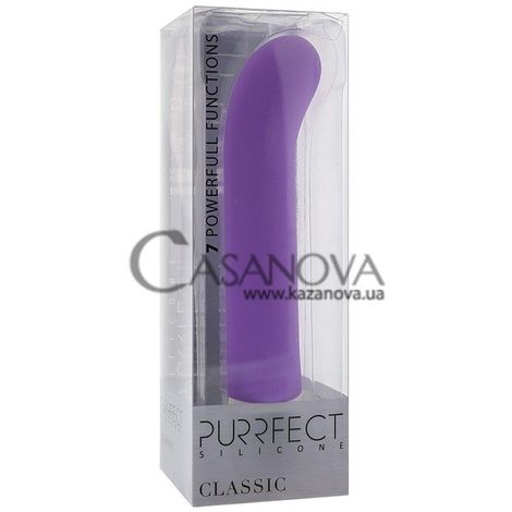 Основное фото Вибратор для точки G Purrfect Silicone Classic фиолетовый 17,5 см