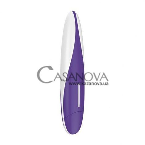 Основное фото Вибратор OVO F11 бело-фиолетовый 18 см