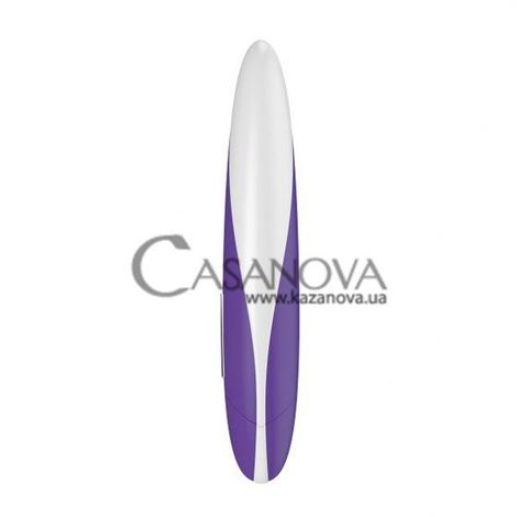 Основное фото Вибратор OVO F11 бело-фиолетовый 18 см