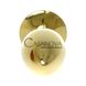 Дополнительное фото Анальная пробка Boss Series Plug Jewellery Gold BS6400126 золотистая с голубой розой 7 см