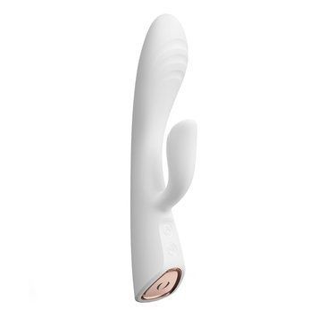 Основне фото Rabbit-вібратор з підігрівом Dorcel Flexi Rabbit білий 21,2 см