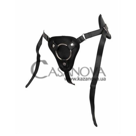 Основне фото Трусики для страпона Erostyle Harness Two Rings чорні