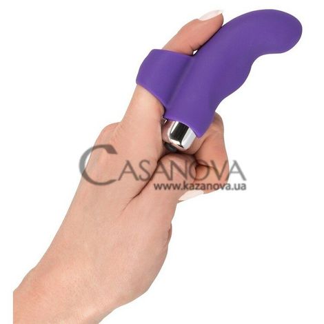 Основне фото Вібронасадка на палець Sweet Smile Finger Vibrator фіолетова 9,3 см