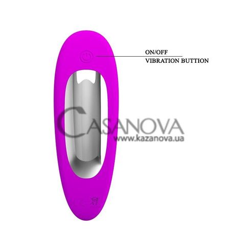 Основное фото Анальный вибростимулятор с толчками Pretty Love BI-014647W пурпурный 12,3 см