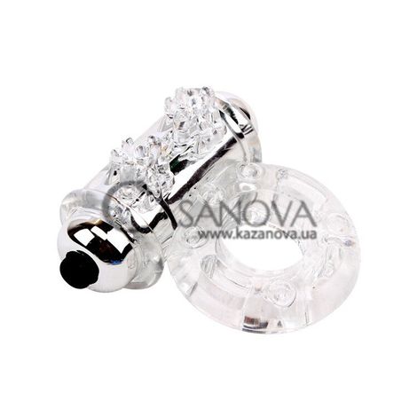 Основное фото Эрекционное кольцо с вибрацией Get Lock Vibrating Bull Ring прозрачное