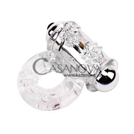 Основное фото Эрекционное кольцо с вибрацией Get Lock Vibrating Bull Ring прозрачное
