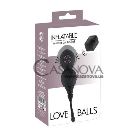 Основне фото Надувні віброкульки Inflatable Remote Controlled Love Balls чорні