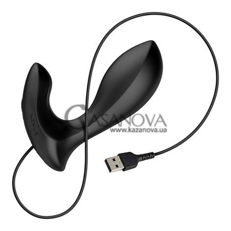 Основне фото Анальна вібропробка Nexus Duo Butt Plug Small чорна 9,8 см