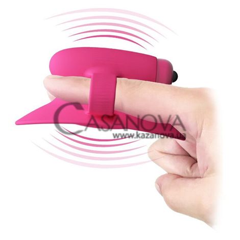 Основное фото Клиторальный стимулятор на палец Lybaile Pretty Love Nelly розовый 9,3 см