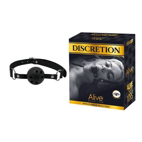 Основное фото Кляп с отверстиями Alive Discretion чёрный