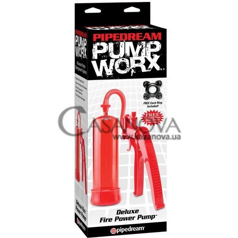 Основне фото Вакуумна помпа Pump Worx Deluxe Fire Power Pump червона