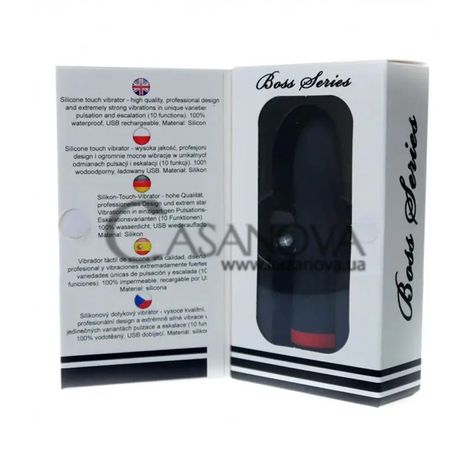 Основное фото Вибропуля Boss of Toys Rechargeable Silicone Touch Vibrator чёрная 8,5 см
