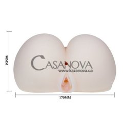 Основное фото Искусственная вагина и анус с вибрацией BM-009141S телесная