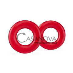 Основное фото Эрекционные кольца Stay Hard Donut Rings красные
