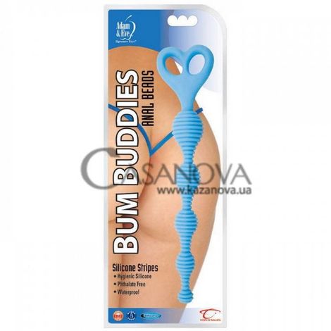 Основное фото Анальная цепочка Bum Buddies Anal Beads голубая 19,1 см