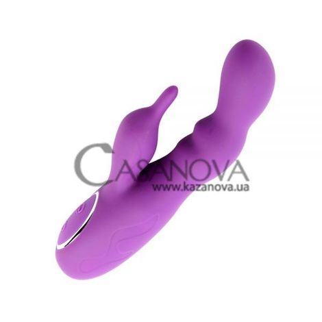 Основное фото Rabbit-вибратор Melody Woo Kiss Porpoise фиолетовый 16,5 см