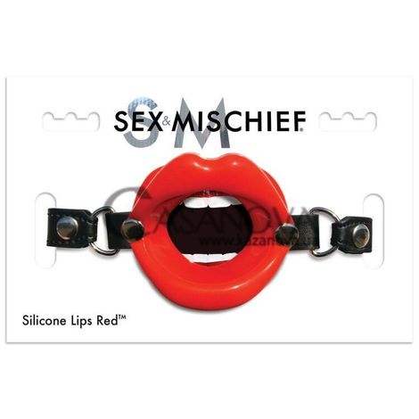 Основне фото Кляп Sex And Mischief Silicone Lips червоний