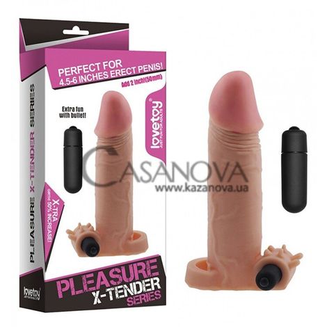 Основное фото Удлиняющая вибронасадка Pleasure X-Tender 17 см