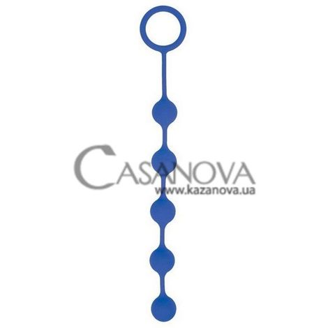 Основное фото Анальная цепочка Sweet Toys Soft Silicone ST-40180-2 синяя 32 см