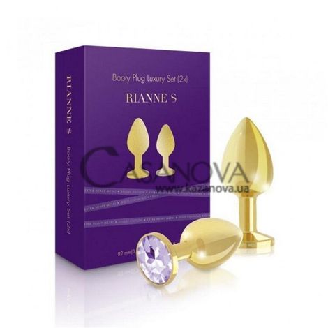 Основне фото Набір анальних пробок Rianne S Booty Plug Luxury Set золотистий