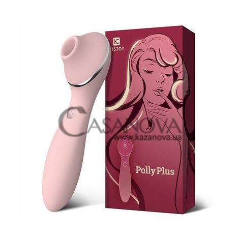Основное фото Вакуумный вибратор Kistoy Polly Plus розовый 16,8 см
