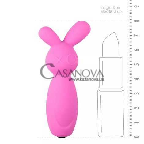 Основне фото Міні-вібратор EasyToys Mini Bunny Vibe рожевий 8 см