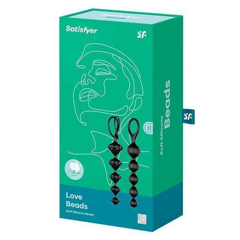 Основное фото Набор анальных цепочек Satisfyer Love Beads чёрный