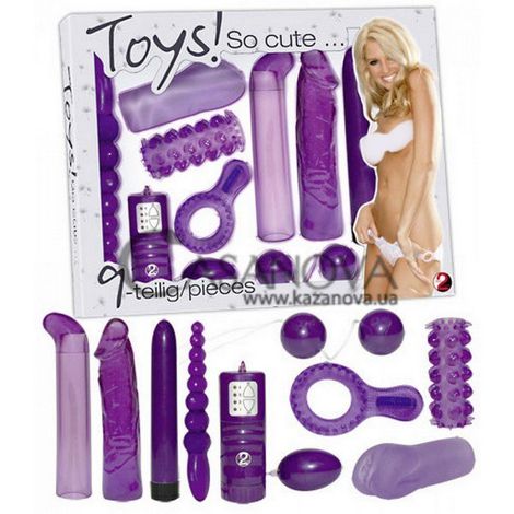 Основное фото Набор секс-игрушек Toys! So Cute из девяти предметов