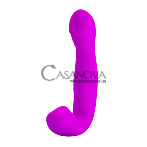 Основное фото Безремневой страпон Lybaile Pretty Love Angelo фиолетовый 18,7 см