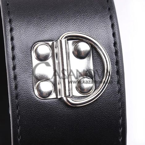 Основне фото Нашийник з наручниками DS Fetish Collar With Handcuff чорний