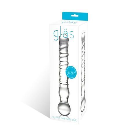 Основное фото Стеклянный фаллоимитатор Joystick Clear Glass прозрачный 20 см