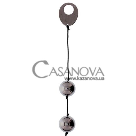Основне фото Вагінальні кульки з металу Domino Metallic Balls чорні