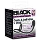 Дополнительное фото Эрекционное кольцо с анальной пробкой Black Velvets Cock & Ball Ring + Plug чёрное