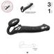 Додаткове фото Безремінний страпон з вібрацією Strap-On-Me Vibrating Bendable Strap-On M чорний 15,6 см