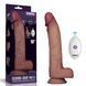 Додаткове фото Реалістичний вібратор на присосці Lovetoy 10" Vibrating Sliding Skin Pro II Silicone Dong тілесний 22,7 см