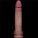 Додаткове фото Реалістичний вібратор на присосці Lovetoy 10" Vibrating Sliding Skin Pro II Silicone Dong тілесний 22,7 см