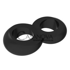 Основне фото Ерекційне кільце Get Lock Duo Cock 8 Ball Ring чорне 2,6 см