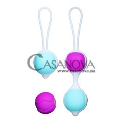 Основне фото Набір вагінальних кульок Pretty Love Orgasmic Ball фіолетово-блакитний
