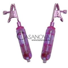 Основное фото Зажимы на соски с вибрацией Vibrating Nipple Clamps фиолетовые