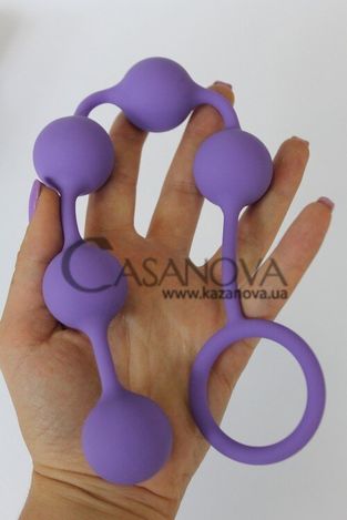 Основне фото Анальний ланцюжок Sweet Toys Soft Silicone ST-40181-5 фіолетовий 35,5 см
