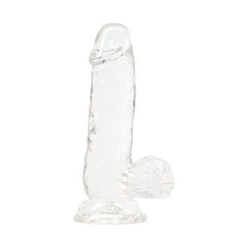 Основне фото Фалоімітатор на присосці з віброкулею Addiction Crystal Clear Toy Collection 6" прозорий 15,2 см