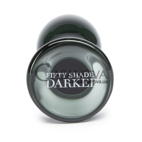 Основне фото Анальна пробка зі скла Fifty Shades Darker Something Darker чорна 10,7 см